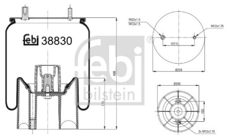 MIECH ZAW PNEUM FEBI TRUCK ROR WIELTON FEBI BILSTEIN 38830