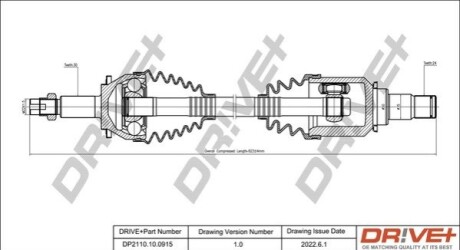 P├ô┼üO┼Ü NAP─śDOWA TOYOTA AVENSIS 08-18 LEWA DR!VE+ DP2110100915