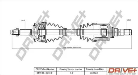 P├ô┼üO┼Ü NAP─śDOWA TOYOTA AVENSIS 08-18 LEWA DR!VE+ DP2110100913