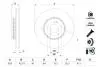 TARCZA HAM. DB P. W205/S205/C205 1,5-2,2 14- BOSCH 0986479G34 (фото 1)