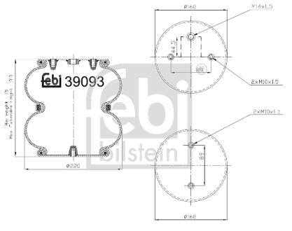 MIECH ZAW PNEUM FEBI TRUCK SCANIA SAF FEBI BILSTEIN 39093