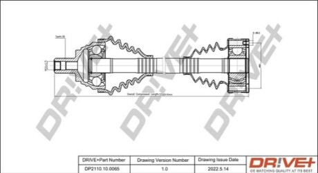 P├ô┼üO┼Ü NAP─śDOWA SKODA OCTAVIA 02-08 LEWA DR!VE+ DP2110100065