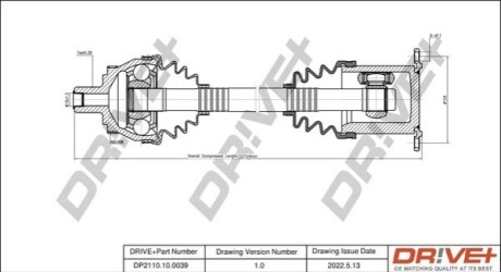 P├ô┼üO┼Ü NAP─śDOWA AUDI A4 00-08 LEWA/PRAWA DR!VE+ DP2110100039 (фото 1)