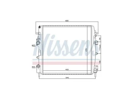 Радіатор RENAULT KANGOO 98> 1.2/1.5/1.6 DCI FAST FT55566