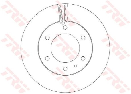 Диск тормозной FORD P. RANGER 2,2 TDCI 11- TRW DF6812S