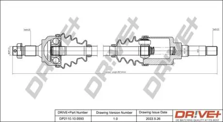 P├ô┼üO┼Ü NAP─śDOWA PEUGEOT 207 07-13 PRAWA DR!VE+ DP2110100593