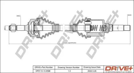 P├ô┼üO┼Ü NAP─śDOWA PEUGEOT 207 07-12 PRAWA DR!VE+ DP2110100588