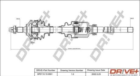 P├ô┼üO┼Ü NAP─śDOWA PEUGEOT 206 99-09 PRAWA DR!VE+ DP2110100551