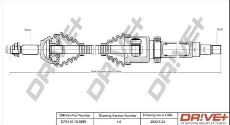 P├ô┼üO┼Ü NAP─śDOWA FORD FIESTA 01-08 PRAWA DR!VE+ DP2110100359