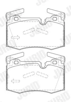 KLOCKI HAM./PRZ/ MINI MINI COOPER D,S 11 - Jurid 573423J