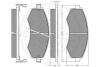 Тормозные колодки, дисковый тормоз.) Optimal 10237 (фото 3)