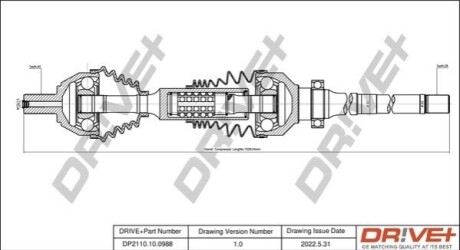 P├ô┼üO┼Ü NAP─śDOWA VOLVO XC60 08-15 PRAWA DR!VE+ DP2110100988