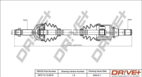 P├ô┼üO┼Ü NAP─śDOWA TOYOTA AYGO 05-14 LEWA DR!VE+ DP2110100919