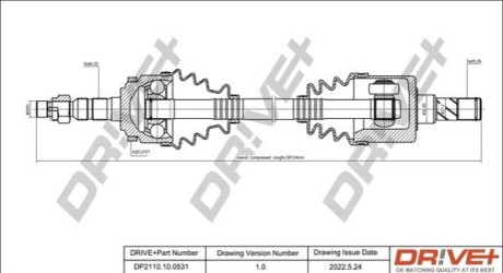 P├ô┼üO┼Ü NAP─śDOWA OPEL MERIVA 03-10 LEWA DR!VE+ DP2110100531