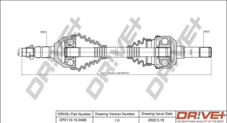 P├ô┼üO┼Ü NAP─śDOWA OPEL VECTRA 02-08 LEWA DR!VE+ DP2110100468