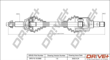 P├ô┼üO┼Ü NAP─śDOWA FORD FIESTA 01-08 LEWA DR!VE+ DP2110100360