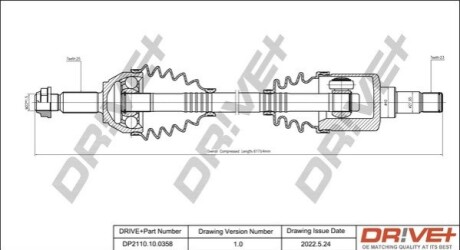 P├ô┼üO┼Ü NAP─śDOWA FORD FUSION 02-12 LEWA DR!VE+ DP2110100358 (фото 1)