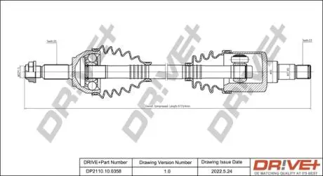 P├ô┼üO┼Ü NAP─śDOWA FORD FUSION 02-12 LEWA DR!VE+ DP2110100358