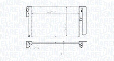 Chodnica TOYOTA AURIS (E15) 1.6, COROLLA MAGNETI MARELLI 350213173100