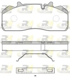 Тормозные колодки, дисковый тормоз.) ROADHOUSE 289400
