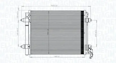 Skraplacz VW TIGUAN VW TIGUAN (5N)1.4 TSI MAGNETI MARELLI 350203833000