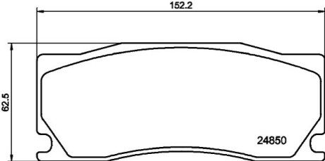 Тормозные колодки, дисковый тормоз.) HELLA 8DB355014091