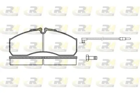 Тормозные колодки, дисковый тормоз.) ROADHOUSE 265112