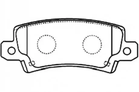 Гальмівні колодки, дискове гальмо.) KAVO PARTS BP9079 (фото 1)