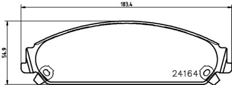 Тормозные колодки, дисковый тормоз.) HELLA 8DB355011891