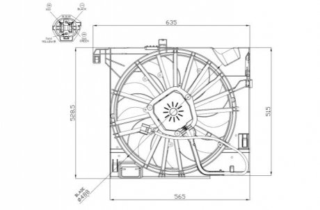 WENTYLATOR CHЭODNICY JAGUAR F-TYPE XK 09- NRF 47955