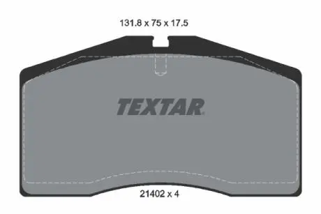 Тормозные колодки, дисковый тормоз.) TEXTAR 2140201
