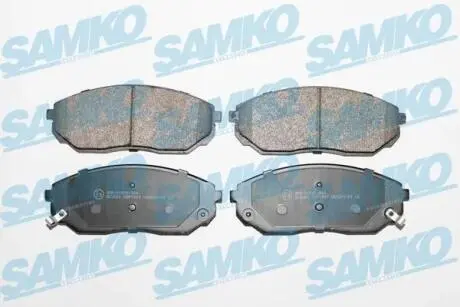 Фото тормозные колодки, дисковый тормоз.) SAMKO 5SP1207 Тормозные колодки, дисковый тормоз.) SAMKO 5SP1207