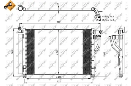 SKRAPLACZ HYUNDAI KLIMATYZACJI ACCENT 06- NRF 35964