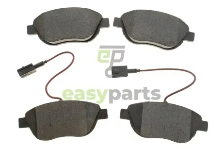Колодки гальмівні (передні) Fiat Doblo/Qubo 10-/Punto/500C 08-/Opel Combo 12- (+датчик) Metelli 2203223