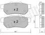 Тормозные колодки, дисковый тормоз.) Metelli 2201760 (фото 1)