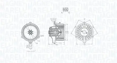 Моторчик грубки Kia Sportage 2.0/2.7D 04- MAGNETI MARELLI 069412384010