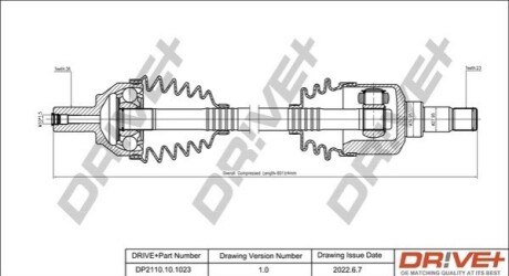 P├ô┼üO┼Ü NAP─śDOWA FORD FOCUS 04-12 LEWA DR!VE+ DP2110101023