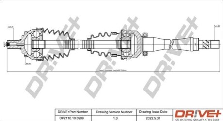 P├ô┼üO┼Ü NAP─śDOWA VOLVO S60 01-10 PRAWA DR!VE+ DP2110100989