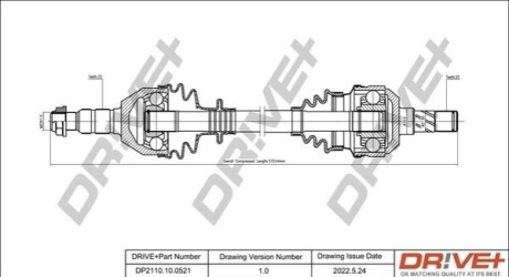 P├ô┼üO┼Ü NAP─śDOWA OPEL ASTRA 04-10 LEWA DR!VE+ DP2110100521