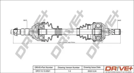 P├ô┼üO┼Ü NAP─śDOWA OPEL ASTRA 04-10 LEWA DR!VE+ DP2110100521