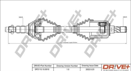 P├ô┼üO┼Ü NAP─śDOWA OPEL ASTRA 04-10 LEWA DR!VE+ DP2110100510 (фото 1)