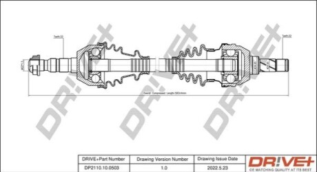 P├ô┼üO┼Ü NAP─śDOWA OPEL ASTRA 04-10 LEWA DR!VE+ DP2110100503 (фото 1)