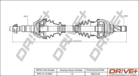 P├ô┼üO┼Ü NAP─śDOWA OPEL ASTRA 04-10 LEWA DR!VE+ DP2110100503
