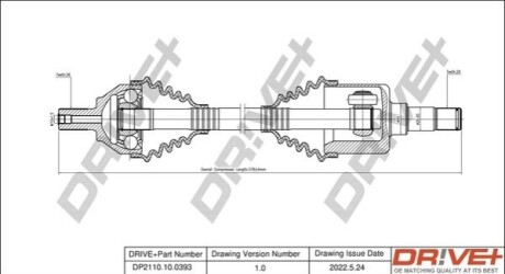 P├ô┼üO┼Ü NAP─śDOWA FORD FOCUS 04-12 LEWA DR!VE+ DP2110100393