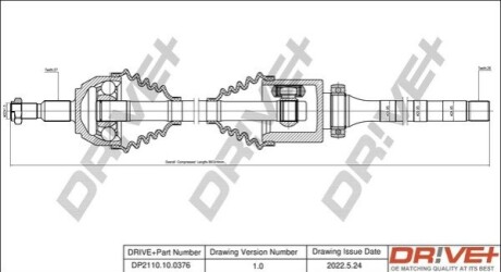 P├ô┼üO┼Ü NAP─śDOWA FORD KUGA 08-12 PRAWA DR!VE+ DP2110100376