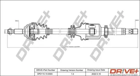 P├ô┼üO┼Ü NAP─śDOWA DACIA LOGAN 04- PRAWA DR!VE+ DP2110100304