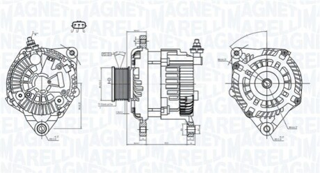 ALTERNATOR NISSAN PATHFINDER III 2.5 06- MAGNETI MARELLI 063731946010