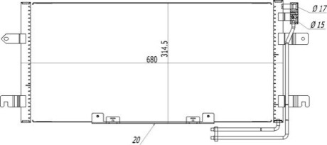 CHLODNICA DO KLIMAT.TRANSPORTER T4 95-04 HART 619527