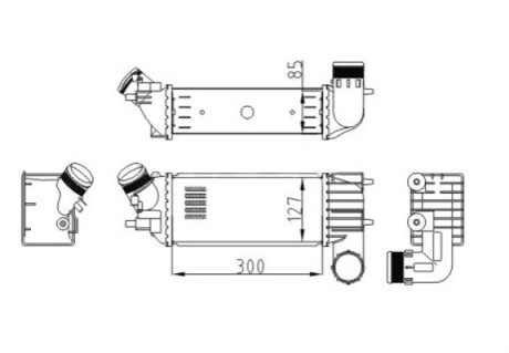 CHLODNICA POWIETRZA CITROEN C5 2.0HDI 01 HART 607572