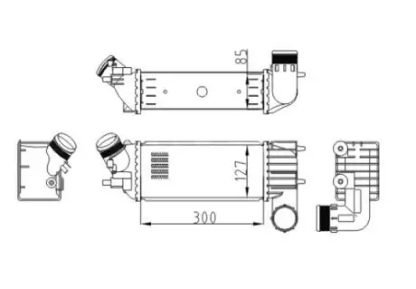 CHLODNICA POWIETRZA CITROEN C5 2.0HDI 01 HART 607572